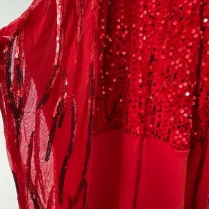 Red elegant jumpsuit